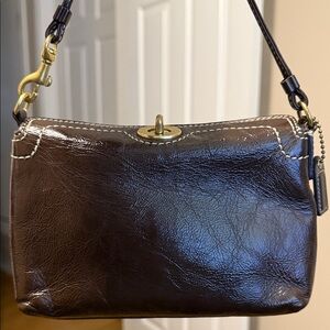 Coach Hampton Leather Capacity Wristlet
